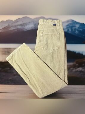 Patagonia Cord Pants Mens 35x33 Beige Straight Corduroy Organic Cotton 58226